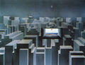 Daniel Gounaridis, The city, 1970-73, acrylic on canvas, 135 x 170 cm