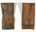 Stathis Logothetis, Torso, 1964, mixed media, 2 x (50 x 25 cm)