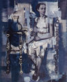 Dimitris Perdikidis, Portrait of Helen, Madrid 1958, oil on canvas