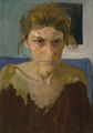 Maria Filopoulou, Portrait IΙ, 1985-87, oil on canvas, 30 x 20 cm