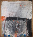 Nikos Kessanlis, Wall, 1960, mixed media on canvas, 83 x 70 cm