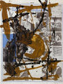 Vlassis Kaniaris, Drawing, 1957, acrylic on newspaper, 59 x 43 cm